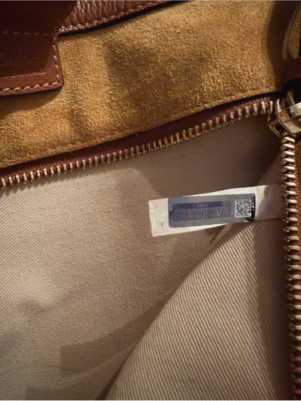 Chloe Milo Tan Leather Tote Bag! EUC with COA! - Picture 9 of 10